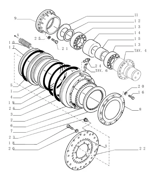 14469581 - Кольцо упл. муфты торм. моста TJT9/St.