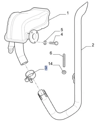 87667303 - Хомут фиксаторный